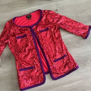Pink Sequin Blazer
